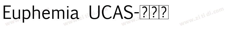 Euphemia UCAS字体转换